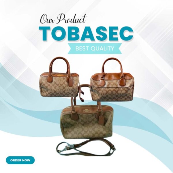 Coach Signature Large Bennet Satchel Khaki Saddle